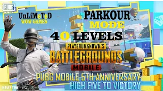 Parkour 40 Stage - Most Hardest WoW Mode on PUBG MOBILE A MUST WATCH 😳🙏