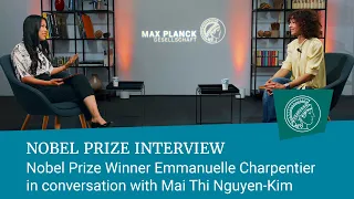 Nobelpreisträgerin Emmanuelle Charpentier im Gespräch mit Mai Thi Nguyen-Kim (in engl. Sprache)