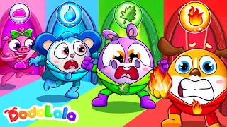 Cuatro Elementos Agua, Fuego, Tierra y Aire 🔥💧🍃🌍Canciones Infantiles  DodoLala Hoppi Español