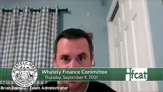 Whately Finance Committee - September 9, 2021