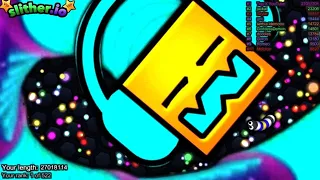 Slither.io A.I GEOMETRI DASH Snake vs TINY Pro Snakes - Epic Skin Slitherio Gameplay - WORLD RECORDS