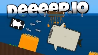 Deeeep.io - Missile Launching Whale Shark! - New Animals! - Lets Play Deeeep.io Gameplay