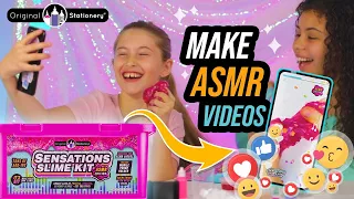 Make your own ASMR crunchy slime with the Sensations Slime Kit.🤳 Mobile phone holder included!