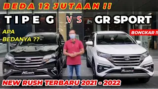 Bongkar !! Perbandingan Toyota Rush 2022 Tipe G VS GR SPORT || Review Exterior & Interior Terbaru