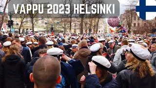 Walking in Helsinki during Vappu 2023 | The craziest day in Finland