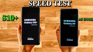 Samsung S10 Plus vs Samsung A9(2018) Speed Test