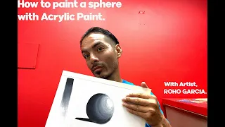 How to paint a Sphere with Acrylic Paint