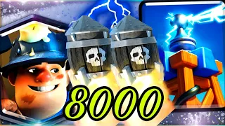 Гений быстрых колод покоряет 8000 кубков! / Clash Royale