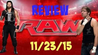 WWE Raw 11/23/15 Review | Roman Reigns vs Rusev, Charlotte vs Paige Divas Title Match