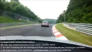 Ideallinie Nürburgring Nordschleife BTG