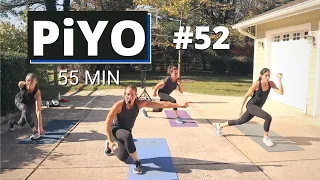Yoga & Pilates PiYO #52 | at HOME Workout | No Equipment  Strength + Tone + Cardio | Yoga Flow