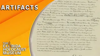 Artifacts: Albert Einstein Letter | The Florida Holocaust Museum