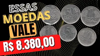 6 MOEDAS QUE VALEM MAIS DE 8 MIL REAIS MOEDAS RARAS QUE TALVEZ VOCÊ TENHA E NEM SABIA