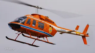 Bell 206L-3 LongRanger III Helicopter Takeoff & Landing