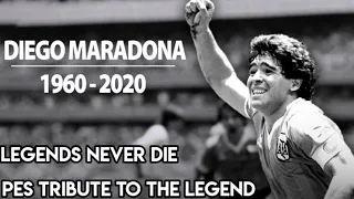 Tribute to Diego Maradona ❤️||Pes Tribute||Nuke Strikers