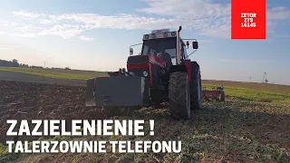 Zetor 16145 + brona talerzowa MADAM GAL-C praca maszyny. Znowu przejechałem telefon.