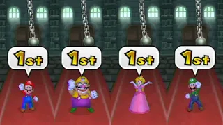 Mario Party 9 Superstars Minigame Battle - Mario vs Wario vs Luigi vs Peach (Master CPU)