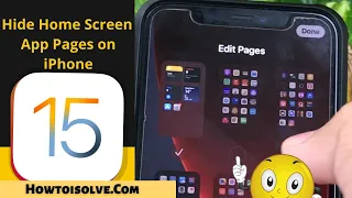 iOS 17 - How to Hide Home Screen App Pages on iPhone 14 Pro Max