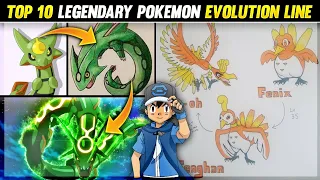 Top 10 Legendary Pokemon Evolution Line | Evolution For Every Legendary Pokemon | Hindi |