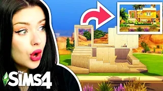 Trying Kate Emerald's NEW Platform Shell Challenge in The Sims 4 // Sims 4 Build Challenge