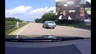 Was hat der denn unter der Haube? Unscheinbarer alter Mercedes (W123) auf der Autobahn mit 230 Km/h