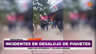 NGFEDERAL  -  INCIDENTES EN DESALOJO DE PIQUETES