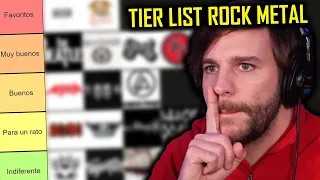 TIER LIST DE BANDAS DE ROCK Y METAL | ShaunTrack