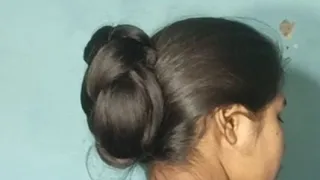 bun hairstyles for long hair || hair style girl simple and easy for daily use bun