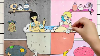 [🐾paper diy🐾] Pregnancy process Compilation 🤰🤰 Rich vs Poor Pregnant 종이놀이 ASMR