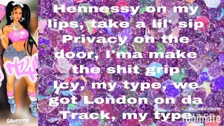 Saweetie- My type ft Jhené Aiko and City Girls lyrics