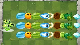 PVZ 2 Fusion - Threepeater Max Level Using Projectile from Other Plant Plants Vs Zombies 2