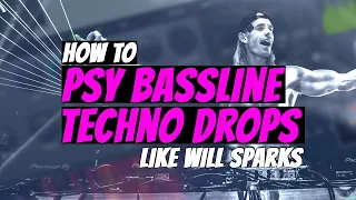 How To Make PSY BASSLINE TECHNO DROPS Like WILL SPARKS | #FLStudioTutorial