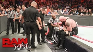 Big Show exits the arena following the destructive conclusion of Raw: Raw Fallout, April 17, 2017