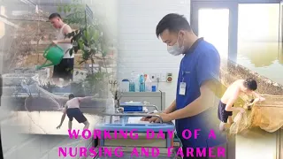 A working day for farmers and nursing #farmer #lifes #nursing  #doctor