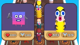 Merge Number Cube: Fam Run 🌟🌟🌟VS 🌟🌟🌟 Merge Master: Monster Run 3D