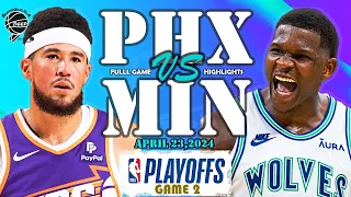 Phoenix Suns vs. Minnesota Timberwolves Game 2 Full Highlights | WCRD1| 2024 PLAYOFFS