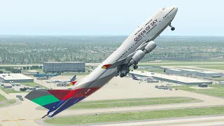 B747 Pilot Got Demoted After This Scary Vertical Take Off | XP11
