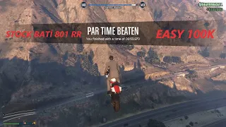 GTA 5 Online Time Trial With Stock Bati 801 RR (Down Chiliad)