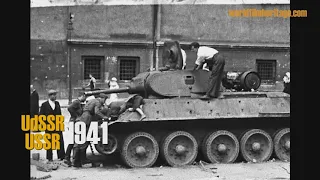 1941 - Germany invades USSR:  Train Krakow, East Poland, Ukraine, USSR, (kro13)
