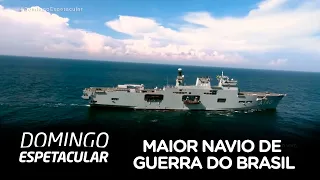 Conheça detalhes do maior navio de guerra do Brasil
