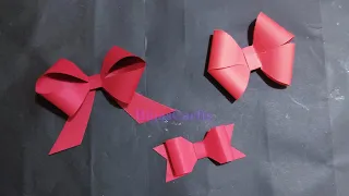 3 Easy Paper Bows 🎀| Paper Craft Ideas