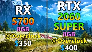 RX 5700 @OC vs RTX 2060 SUPER @OC | PC Gameplay Benchmark Test