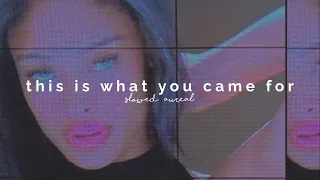 calvin harris - this is what you came for ft. rihanna (slowed + reverb)