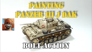 Painting Panzer III J DAK. Bolt Action