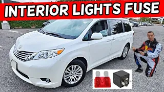 TOYOTA SIENNA INTERIOR LIGHTS FUSE 2011 2012 2013 2014 2015 2016 2017 2018 2019 2020