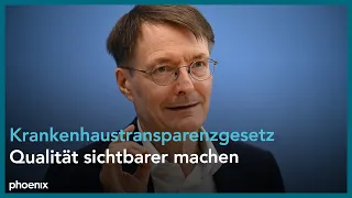 Lauterbach zum Krankenhaustransparenzgesetz