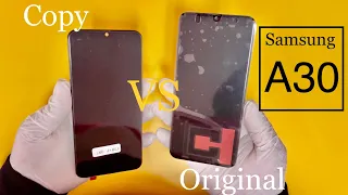 Samsung A30 Original Screen VS Copy Screen