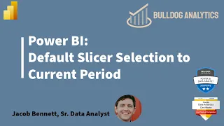 Default your Date Time Slicer Selection to a Current Period in Power BI!