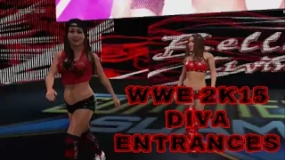 WWE 2K15 | All Diva Entrances (Xbox One)