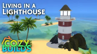 Living in A Lighthouse by the Ocean 🌊💡🏠 Island Living + Get Famous  • The Sims 4 Stop Motion Build